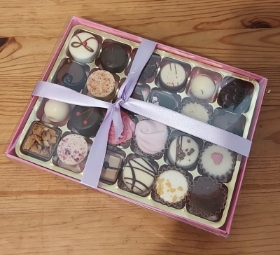 A Mother's day box of 24 assorted chocolates