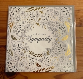 Sympathy greeting card